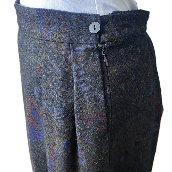 VTG HOCHBERG Germany Wool Pleated A-Line Midi Skirt Size 42 EUR - Picture 7 of 12